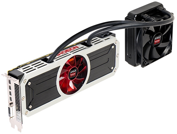 AMD Radeon R9 295X2 с смешанной охлаждающей системой