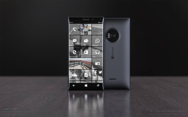 Microsoft Lumia 940 - неофицальный концепт