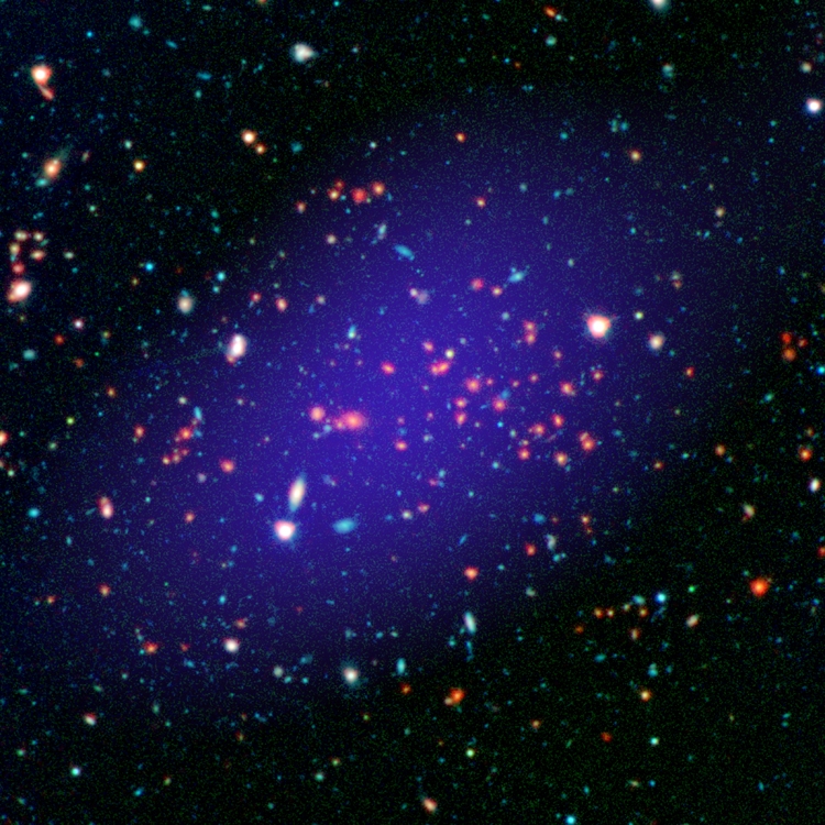 Фото дня: крупное скопление галактик на краю Вселенной