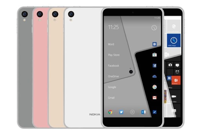 Рендер смартфона Nokia C1 подтверждает использование Android и Windows