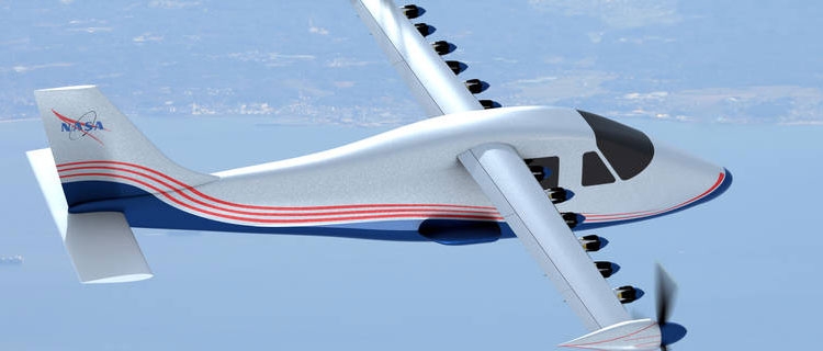 NASA начнёт тестирование лёгкого самолёта с 14 электромоторами"