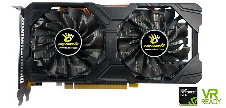 Manli GeForce GTX 1060 6GB Twin Cooler