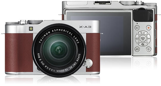 Fujifilm представила системную камеру X-A3 с новой матрицей и сенсорным дисплеем"
