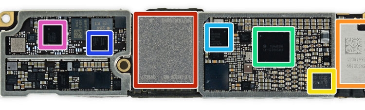 Оплата с микропроцессором модификации Эпл Айфон 7 (iFixit)