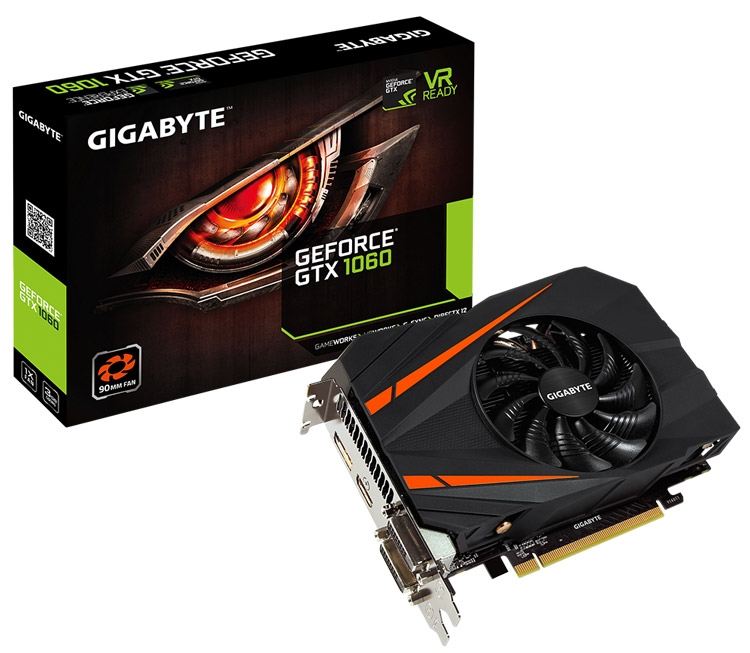 Gigabyte GeForce GTX 1060 Мини ITX 3G (GV-N1060IX-3GD)