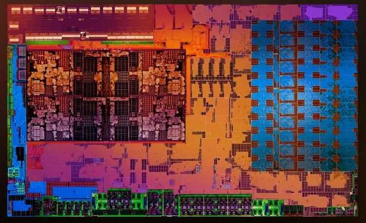  Микролит смешанного микропроцессора AMD Равен Ridge (Zen+Vega) 