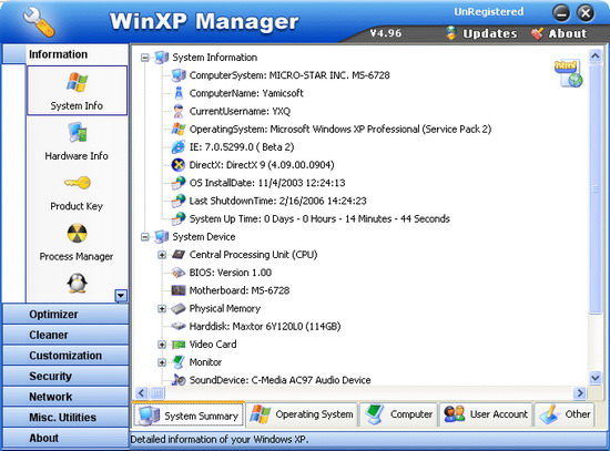 WinXP Manager