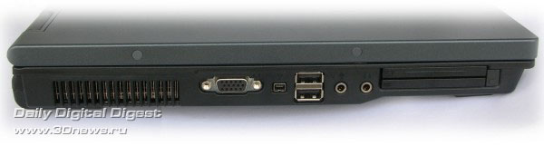  HP Compaq nx6125, левая сторона 