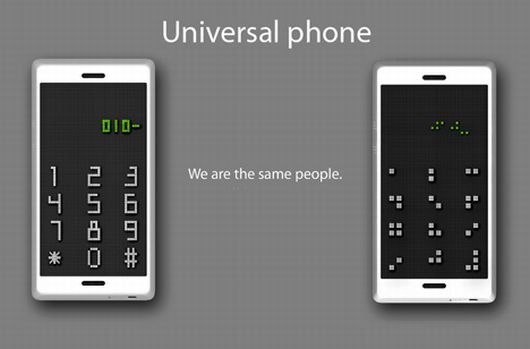 Universal phone. Сотовый телефон для слепых. Телефон для слепых сенсорный. Сотовый телефон для слабовидящих. Смартфон для незрячих с голосовым управлением.