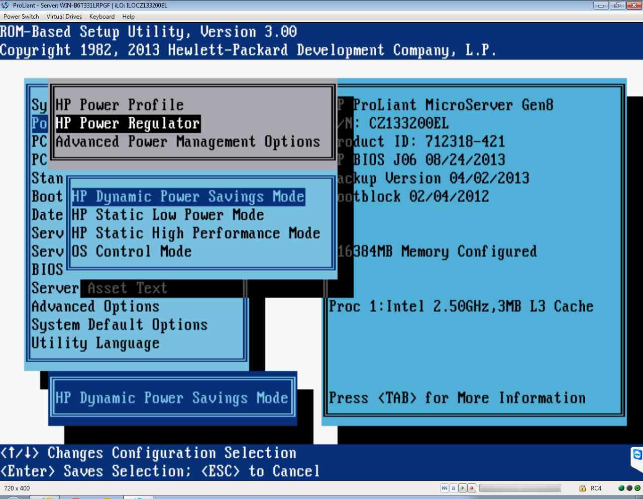 Microserver gen8 обновление bios