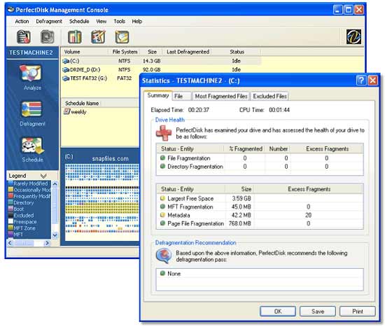 Raxco PerfectDisk 8.0.48: мощный дефрагментатор