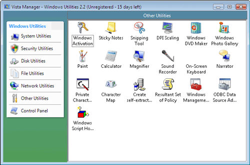 Windows Vista Data Managers