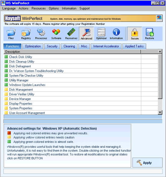 Register Vista Windows