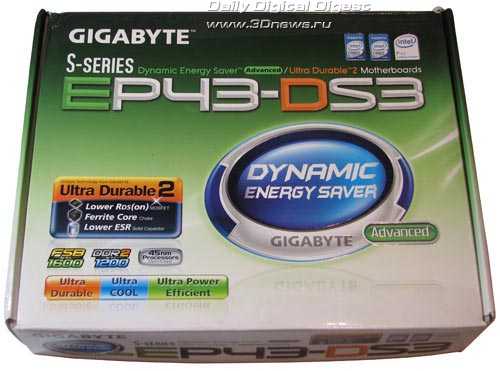  Gigabyte EP43-DS3 упаковка 