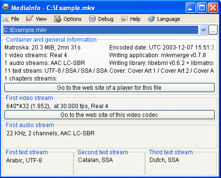 mediainfo