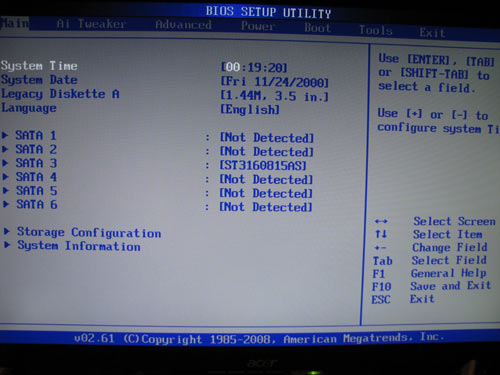 ASUS P6T Deluxe BIOS