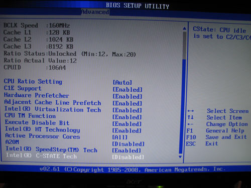  ASUS P6T Deluxe настройки CPU 