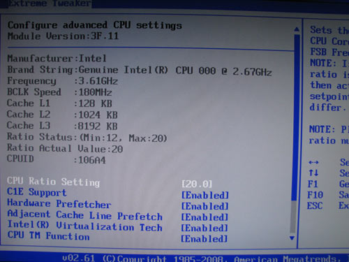  ASUS Rampage II Extreme CPU 1 