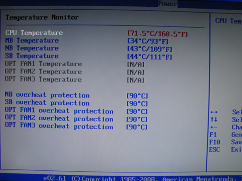 ASUS Rampage II Extreme системный мониторинг 2