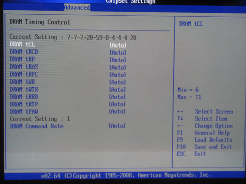 ASRock X58 SuperComputer настройки памяти