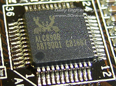 ASRock X58 SuperComputer звуковой контроллер