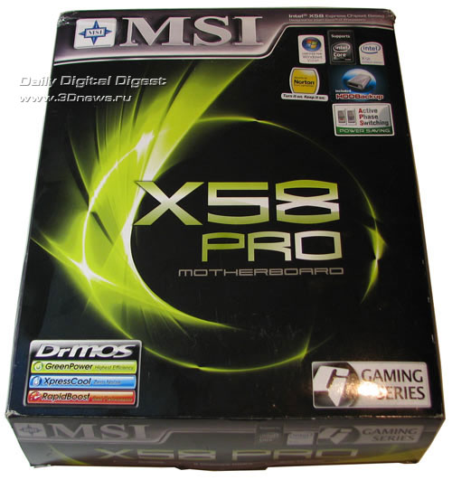 MSI X58 Pro упаковка