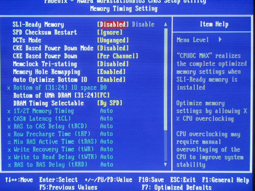 Foxconn Destroyer настройки памяти 1