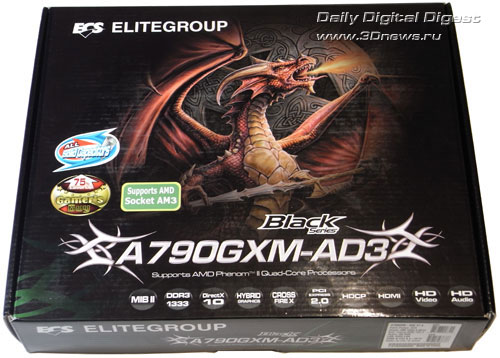 Elitegroup A790GXM-AD3 коробка