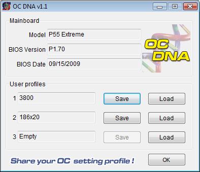  ASRock P55 Extreme OC DNA 