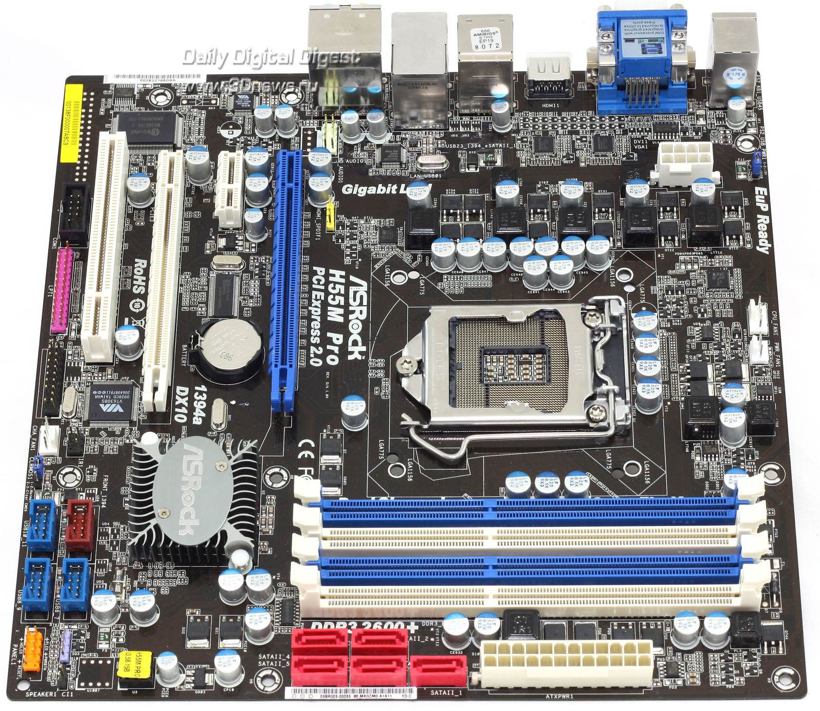 Asrock h55m le схема