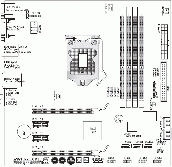 MSI H57M-ED65 схема 