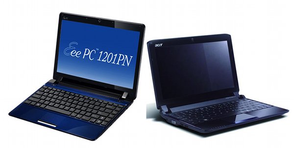 Нетбуки Acer и ASUS с графикой ION 2