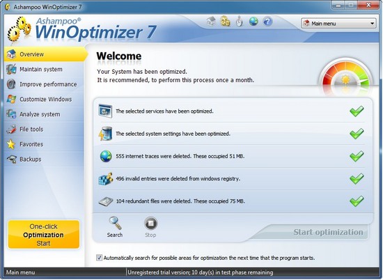 TÉLÉCHARGER WINOPTIMIZER 2010 2010 TÉLÉCHARGER WINOPTIMIZER