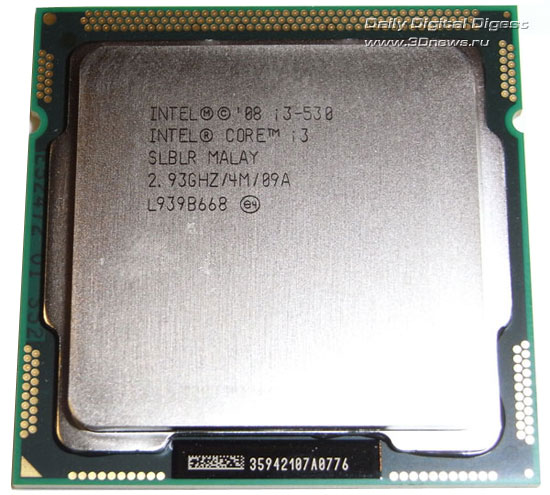  Intel Core i3-530 Front