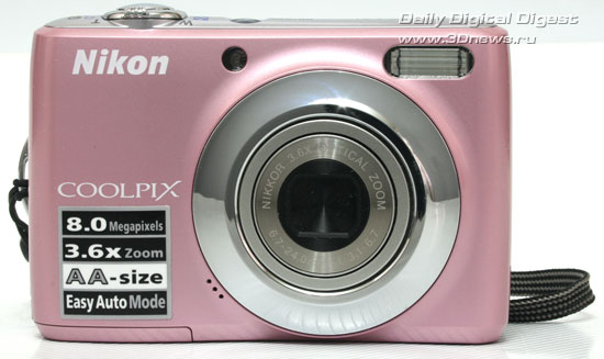  Nikon Coolpix L21. Вид спереди 