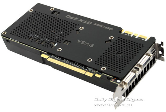 EVGA GeForce GTX 470 SuperClocked+ with High Flow Bracket and Backplate EVGA GeForce GTX 470 SuperClocked+ with High Flow Bracket and Backplate