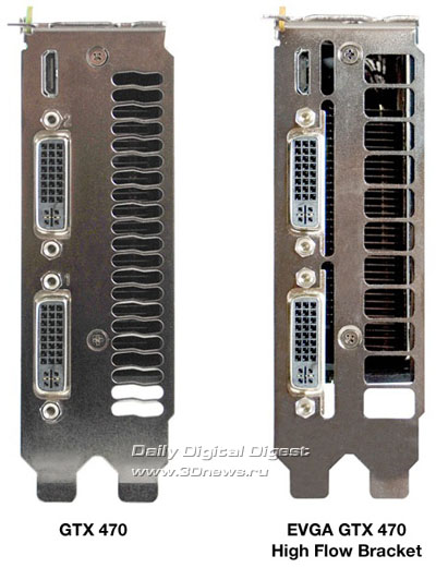 EVGA GeForce GTX 470 SuperClocked+ with High Flow Bracket and Backplate EVGA GeForce GTX 470 SuperClocked+ with High Flow Bracket and Backplate