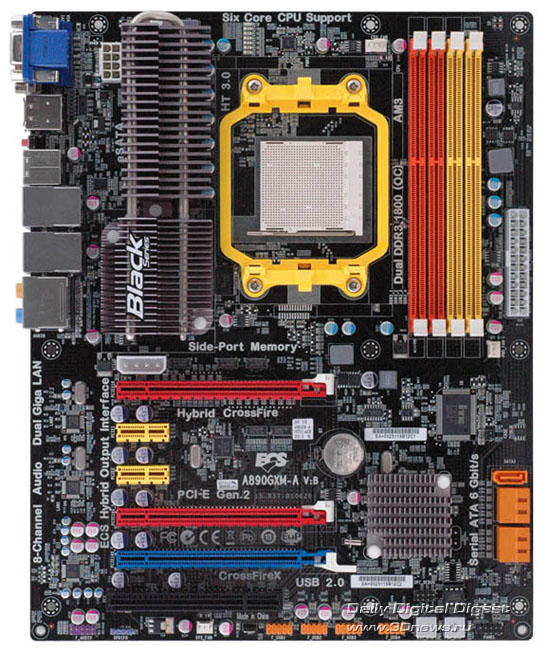 ECS Black Series A890GXM-AU ECS Black Series A890GXM-AU