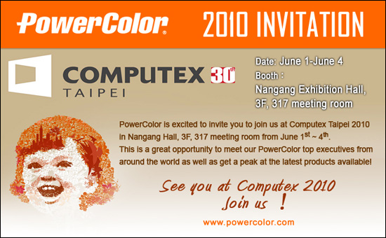 PowerColor Computex 2010 Invitation PowerColor Computex 2010 Invitation