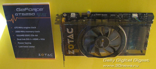 Zotac GeForce GTS 250 ECO Edition Zotac GeForce GTS 250 ECO Edition