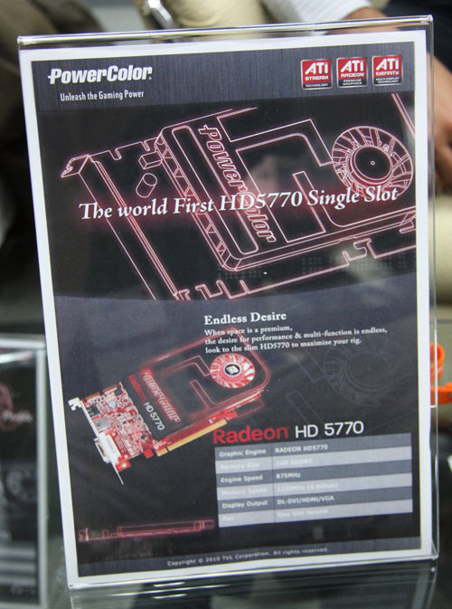 PowerColor Radeon HD 5770 Single Slot PowerColor Radeon HD 5770 Single Slot