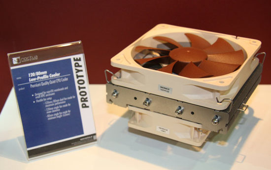 Noctua 120/80mm Low Profile Cooler Prototype Noctua 120/80mm Low Profile Cooler Prototype