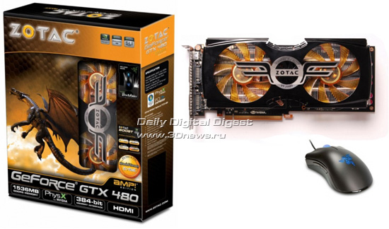 ZOTAC GeForce GTX 480 AMP! Edition with Razer DeathAdder Limited Edition Bundle ZOTAC GeForce GTX 480 AMP! Edition with Razer DeathAdder Limited Edition Bundle