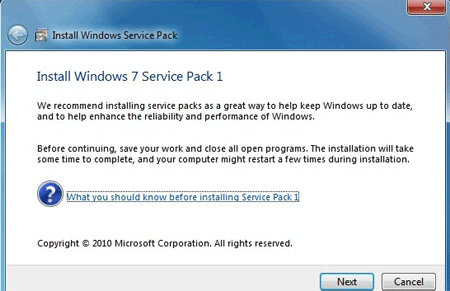 Microsoft разослала бета-версию SP1 для Windows 7 избранным тестерам