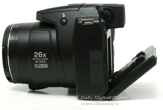  Nikon Coolpix P100. Варианты наклона дисплея 