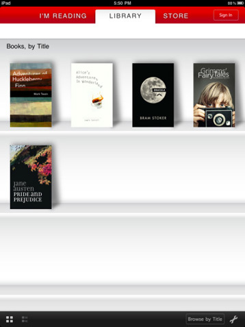 Приложение Kobo для iPad