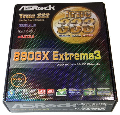 ASRock 890GX Extreme3 коробка