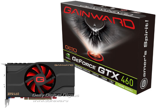 Gainward GeForce GTX 460 768MB GDDR5 Gainward GeForce GTX 460 768MB GDDR5