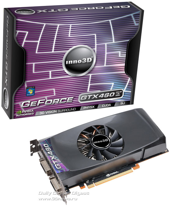 Inno3D GeForce GTX 460 1024MB GDDR5 Inno3D GeForce GTX 460 1024MB GDDR5