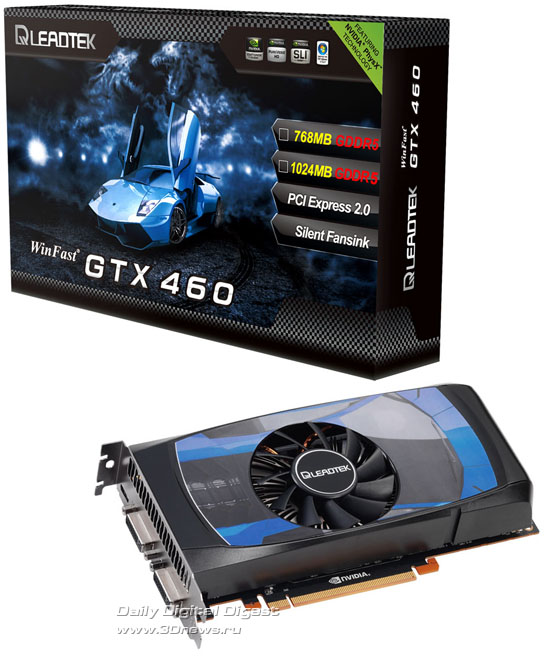 Leadtek WinFast GTX 460 768MB GDDR5 Leadtek WinFast GTX 460 768MB GDDR5